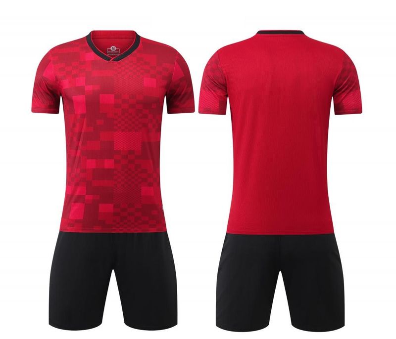 2425 Conjunto de traje de fútbol para adultos y niños, camiseta de fútbol deportiva, ropa de entrenamiento_voghion.com