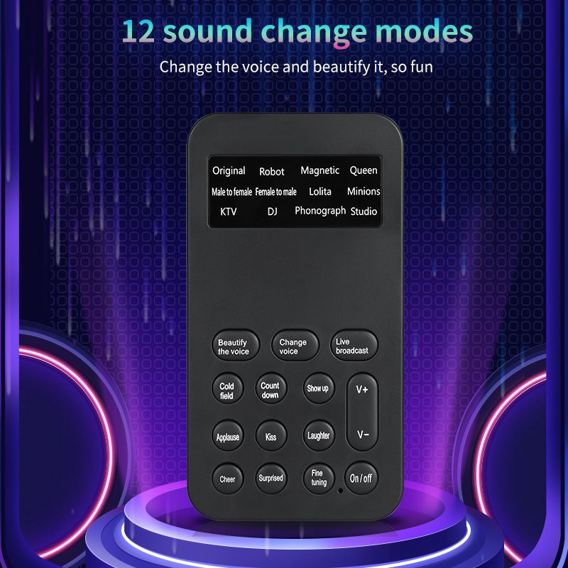 Voice Transformer, Male Female Mutual Transformation, Mobile Phone, Karaoke Game, Voice Changing Live Broadcast, Sound Card, One Click Beautiful Voice_voghion.com