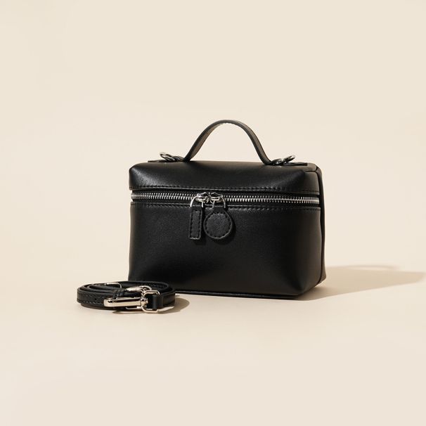 LP Lunch Box Cowhide Spring Summer Genuine Leather Mini High-end Ins Style Niche Simple Fashion Crossbody Bag_voghion.com