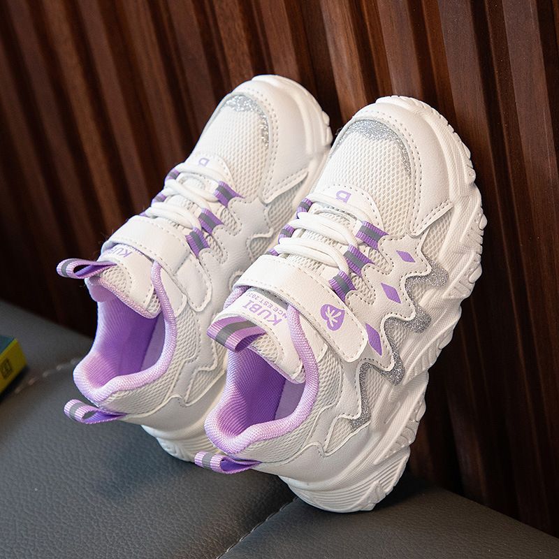 New children's casual sports shoes girls' casual and light running shoes mesh breathable student girl shoes_voghion.com