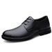 Chaussures décontractées en cuir pour hommes, chaussures habillées pointues en cuir pour hommes_voghion.com