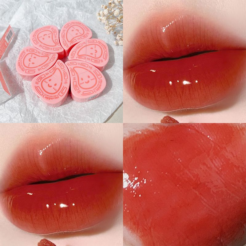 Mirror Jelly Lipgloss 6 Kleur Hydraterende Vloeibare lippenstift Waterdicht Blijvende Glans Rood Gekleurde lippenstift Cosm_voghion.com