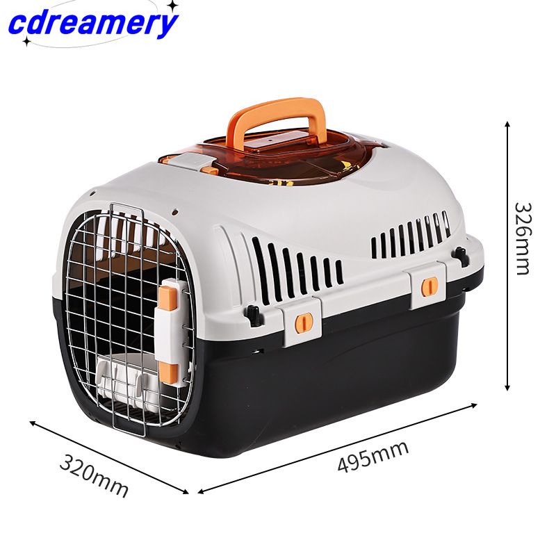 Cages pour animaux de compagnie, boîte portable pour animaux de compagnie, chenil pour chat de voiture, boîte à air pour animaux de compagnie, boîte à air pour chat ... maille en fer, valise de voyage pour chat et chien_voghion.com