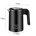 500ML Small Stainless Steel Electric Kettle, Anti-Dry Boiling For Home And Dormitory Use, Fast Heating_voghion.com