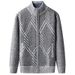 Suéter informal de terciopelo con cuello alto para hombre: chaqueta gruesa de invierno para otoño e invierno, suave y cálida, elegante._voghion.com