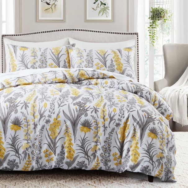 Flower Garden Fresh Quilt Cover Home Textile Bedding Three Piece Set_voghion.com