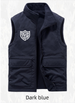 Velvet Vest, Men's Stand Up Collar, Casual, Thick Fleece, Shake Grain Fleece Workwear, Versatile, Plus Size Vest, Double-sided Wear_voghion.com