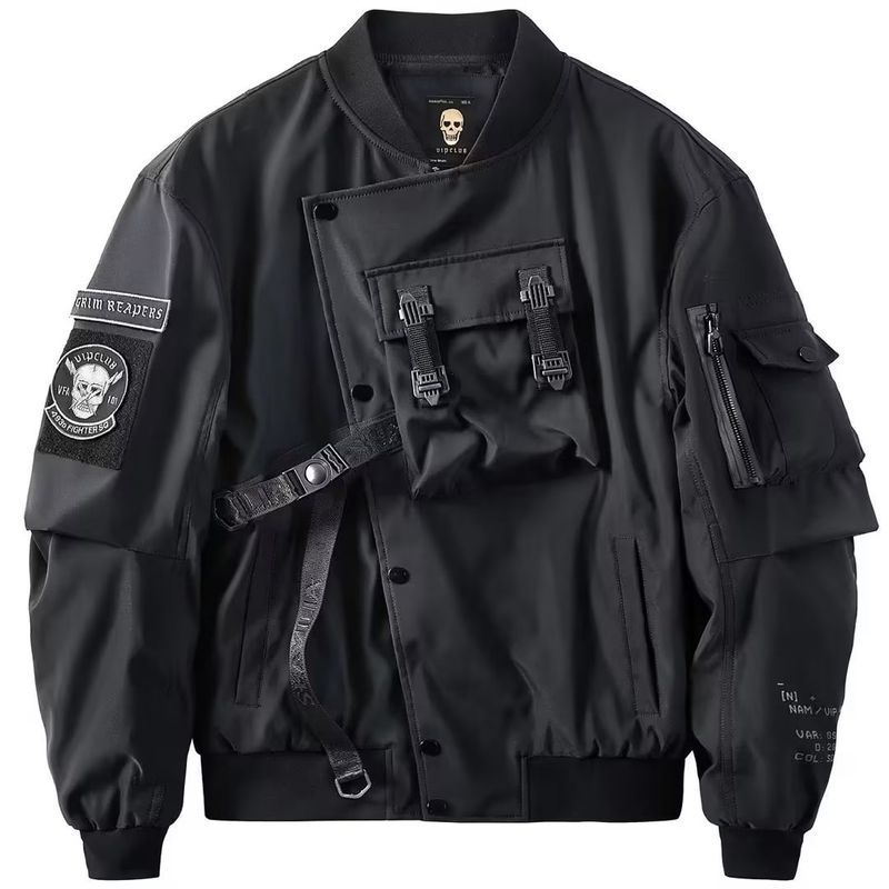 Frühlings- und Herbst-Pilotenjacke, Oversize-Funktionsmantel, Herren-Arbeitskleidung, koreanische Version der trendigen Baseball-Bekleidungsmarke_voghion.com