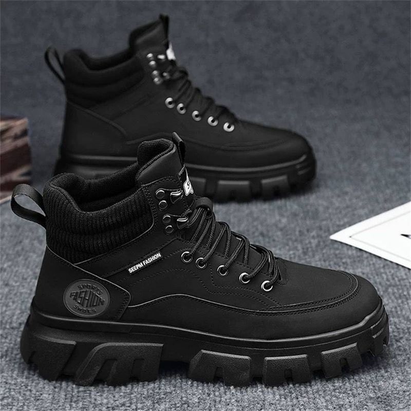 New Men's British Style Work Dress Motorcycle Mountaineering Casual Shoes Fashion 39-44_voghion.com