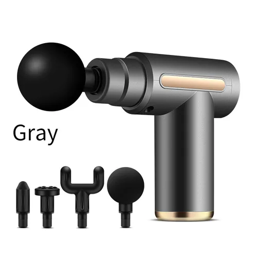 Mini Percussion Massage Gun – Portable Deep Tissue Massager, 5-Speed With 5 Heads, 8H Long Battery, Low-Noise Brushed Motor, For Muscle Recovery_voghion.com