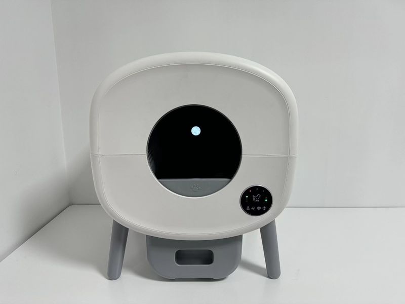 New Smart Enclosed Toilet Large Capacity Mobile Remote One-Click Automatic Cat Litter Box_voghion.com