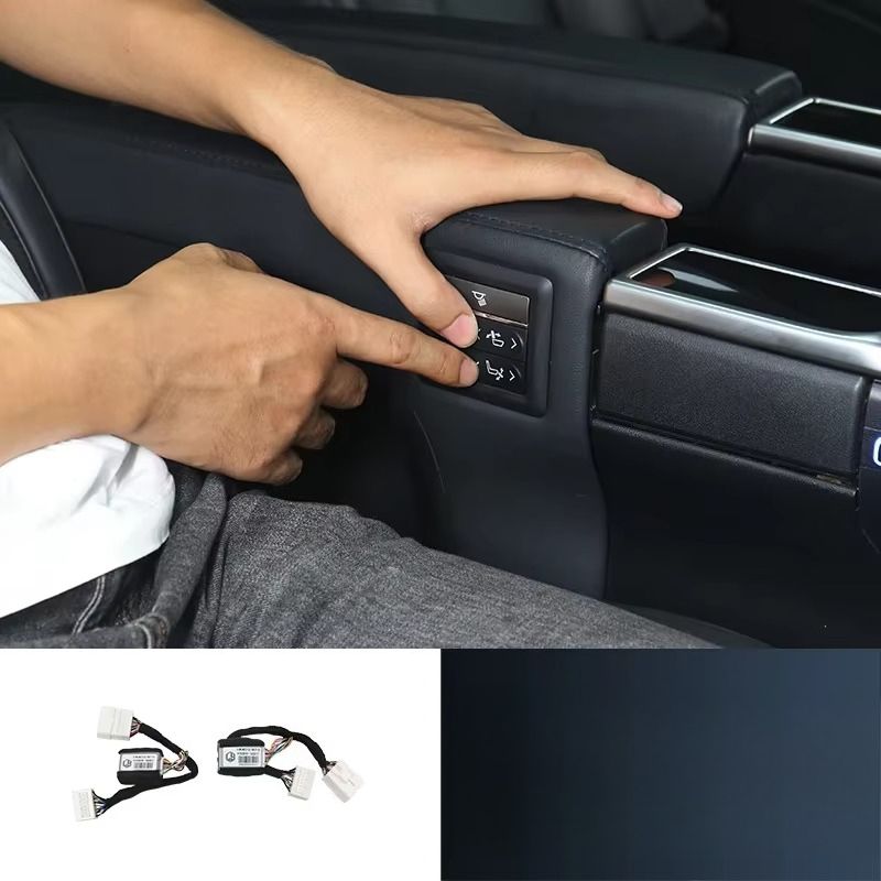 Für Toyota 30 Series Alphard/Vellfire Ein-Klick-Reset im mittleren Sitz, mit Beinstütze und Rückenlehnenverstellungsfunktion_voghion.com