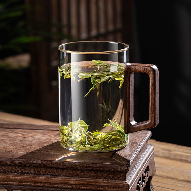 High Temperature Resistant Glass Tea Household For Brewing Green Tea, Drinking Cup With Handle, Family Luxury High-end_voghion.com