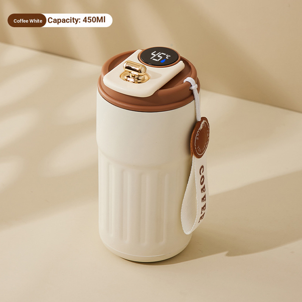 Tazza termica in acciaio inossidabile 316 con display della temperatura intelligente per uomini e donne, tazza portatile per caffè e acqua di alta qualità da 450 ml_voghion.com