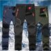 Pantalones softshell de invierno extragrandes para hombre, para actividades al aire libre, senderismo, pesca, acampada, escalada, senderismo, esquí, pantalones cálidos de viaje S-4XL_voghion.com