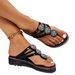 Damenschuhe Neue Strassdekoration Leichte Freizeitkleidung Fischgräten-Flachsandalen für Damen_voghion.com