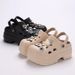 Cartoon DIY Chunky Plateau Sandalen Frauen 2024 Sommer Dicke Unterseite Clogs Gartenschuhe Frau Geschlossene Zehe Rutschfester Strand_voghion.com