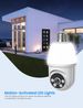E27-lamp HD Full Color Nachtzicht Beveiligingsbewaking 360 graden draadloze WiFi-camera_voghion.com