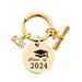 2024 Graduation Season Stainless Steel Engraved Metal Keychain as a Commemorative Gift for Classmates and Teachers_voghion.com