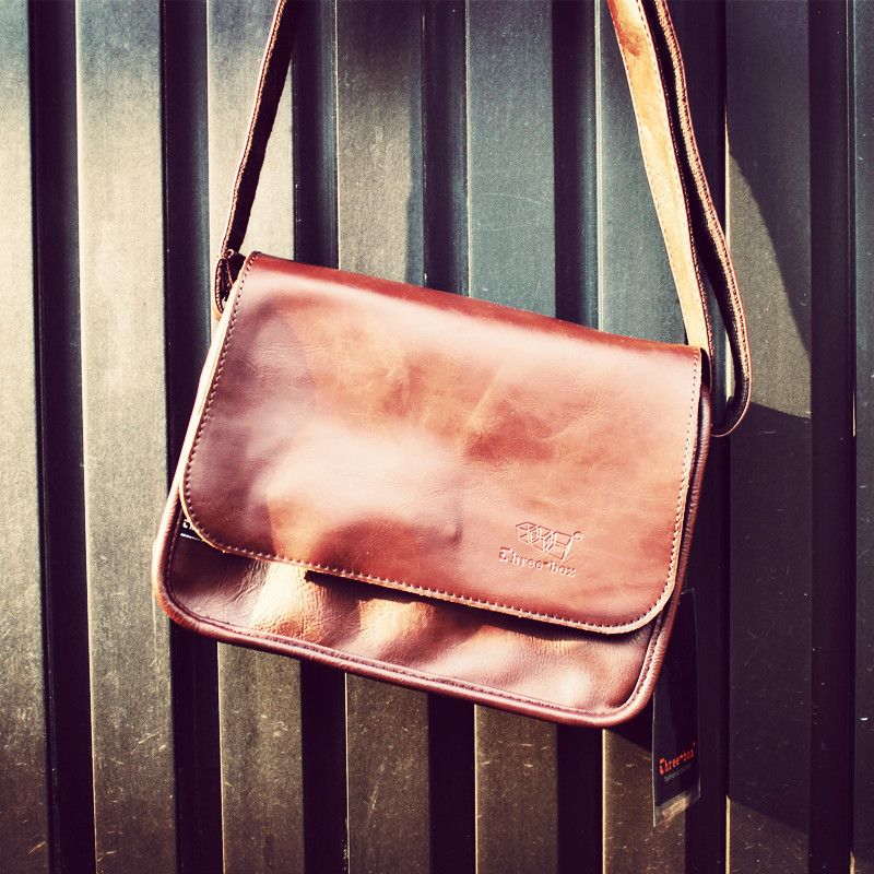 Borsa a tracolla piccola casual da uomo, stile retrò_voghion.com