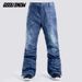 Skidbyxor Herr vindtäta och vattentäta snowboardbyxor med lösa jeans för vintern_voghion.com