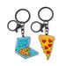 Porte-clés créatif de style gourmet, boîte à pizza et pendentif décoratif en alliage de zinc_voghion.com