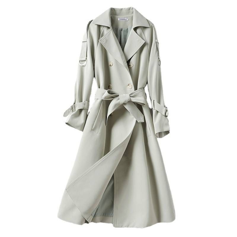 Manteau slim et ample pour femmes, nouveau style coréen, décontracté, taille à revers, printemps et automne, 6527_voghion.com