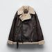 Autumn And Winter New Women's Suede Fur All-in-one Motorcycle Jacket Jacket Women's Top M258_voghion.com