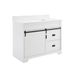 42"Bathroom Vanity With Single Sink Combo-White_voghion.com
