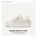 Kleine weiße Schuhe Jugendtrend Low-Board-Schuhe Modeschuhe für Männer und Frauen Damenschuhe_voghion.com