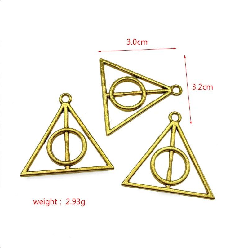 10 pezzi 30*32mm Antico ciondolo triangolo a lati uguali, Vintage Tibetano Argento fai da te Bracciale Collana Make_voghion.com