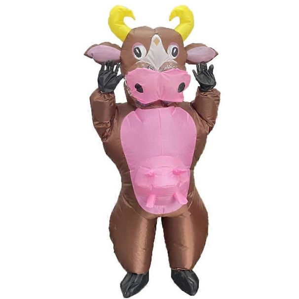 Brown Cow Inflatable Costume, Adult_voghion.com