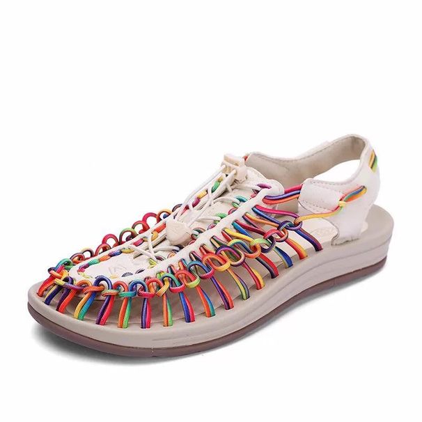 Adīti moderni, piemēroti vīriešu/sieviešu pārgājienu apavi, elpojoši un nodilumizturīgi, upes pēdu imitācijas austi pludmales apavi_voghion.com