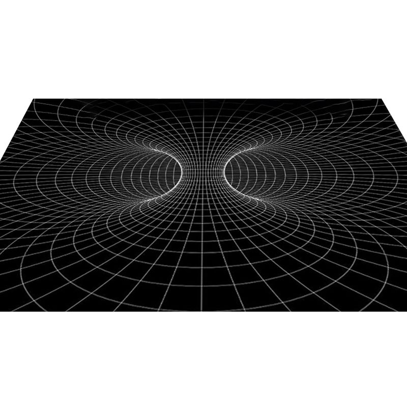 Sijiali Door Mat Abstract Geometric Pattern Non-Slip Polyester Machine Washable 3D Illusion Rug for Bedroom_voghion.com