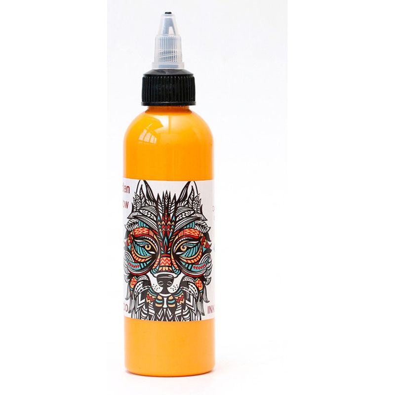 Inchiostro per tatuaggi a forma di testa di lupo, 120 ml, 14 colori_voghion.com