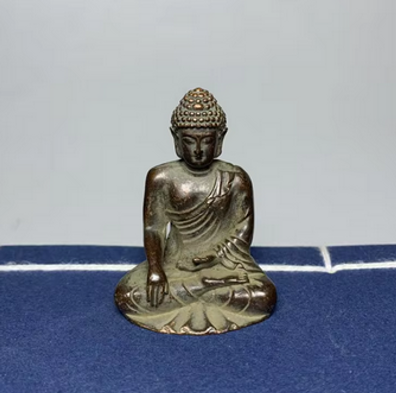 Antique Antique Copper Plating Buddha Ornament Classical Collection Buddha Ancient Casting Ancient Copper Coating_voghion.com