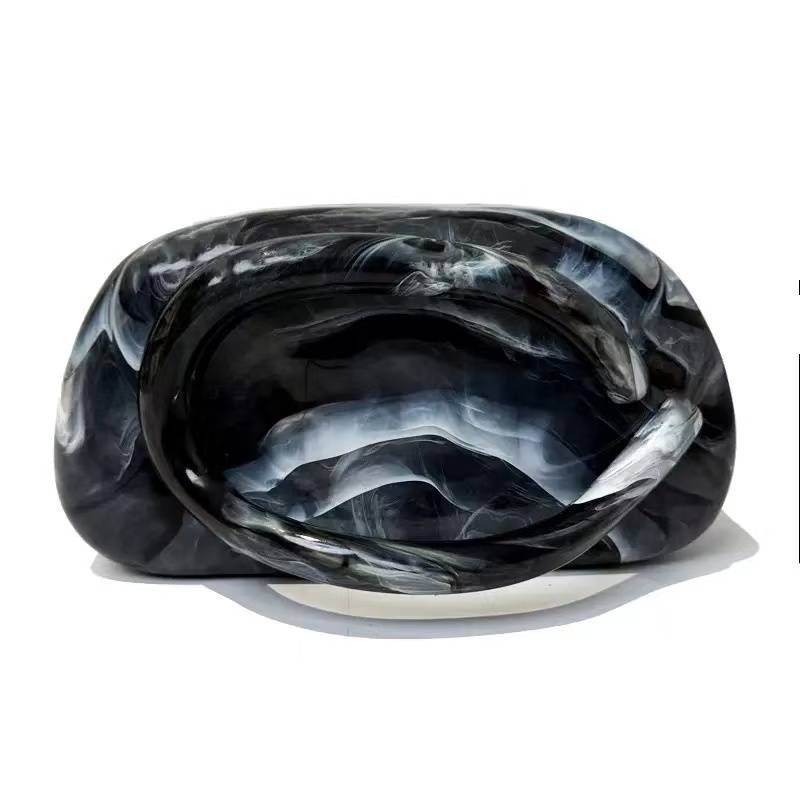 2025 Cross-border Acrylic One-shoulder Crossbody Special-shaped Shell Fashion Wedding Party Gathering Holiday Dinner Clutch Bag_voghion.com