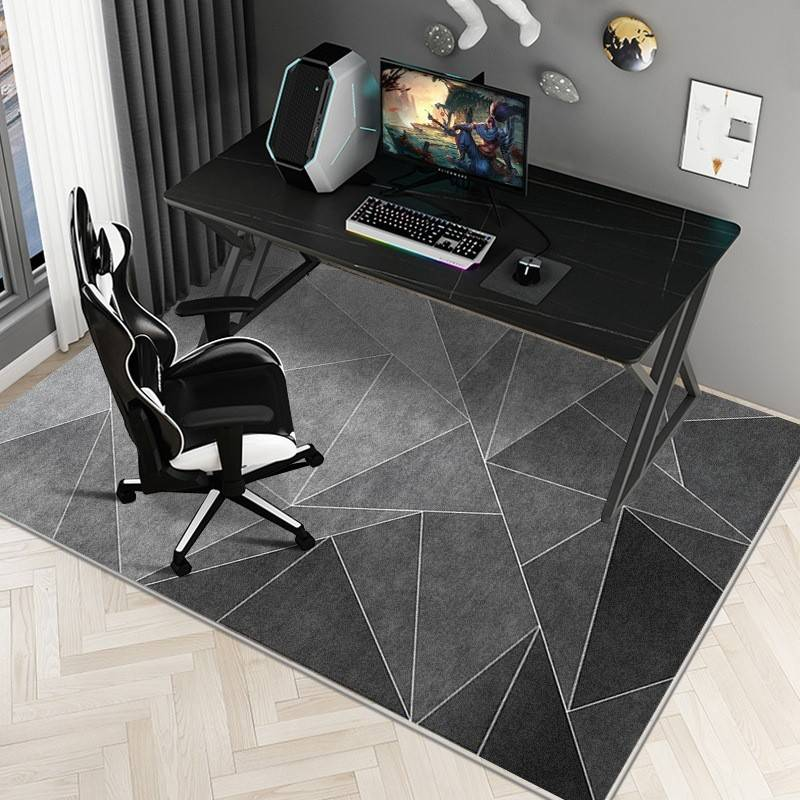 Soundproof Large Carpet Study Office Computer Desk Gaming Chair Non Slip Floor Mat Bedroom Rectangular Foot Mat Carpet_voghion.com