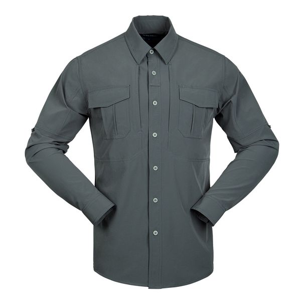Camicia tattica traspirante ed elasticizzata da uomo Fronter a maniche lunghe, primavera-autunno_voghion.com