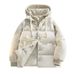 Men's Fashionable Two-Tone Hooded Winter Jacket With Fleece Lining - Lightweight Warm Coat For Casual Daily Wear_voghion.com