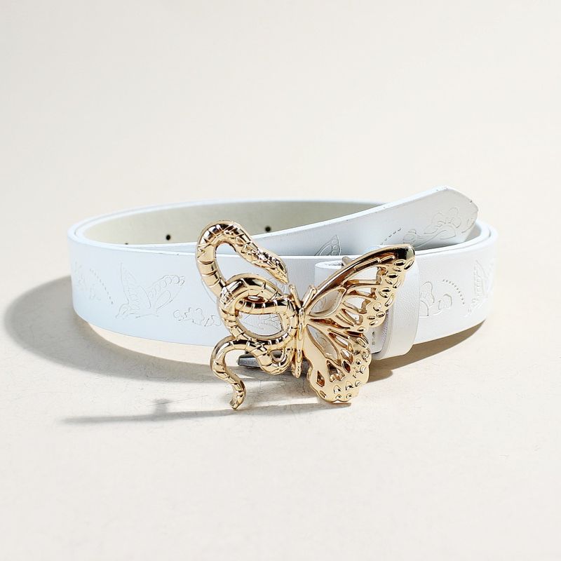 Ceinture décorative à boucle papillon en forme de serpent pour femme, idéale pour toutes les tenues, chemises et robes._voghion.com
