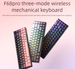 F68PRO Three-Mode Wireless Mechanical Keyboard Bluetooth Small Lightweight Portable RGB Backlight Sleeve Hot-Swappable_voghion.com