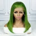 Atmungsaktive grüne Bob-Perücke mit 180 % Dichte und 13 x 4 Spitzenverschluss – natürlich aussehend und bequem_voghion.com