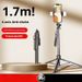 4-Axis Stabilized Selfie Stick Tripod With Bluetooth Remote & LED Lights – Extendable 1.7m Phone Mount For Vlogging, TikTok & Travel Photography_voghion.com