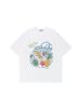 American2025 Summer Limited Edition Trendy Brand Fun Graffiti Fruit Basket Maniche corte in puro cotone colorato_voghion.com