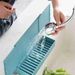 Basket Organizer Faucet Sink Organizer Sponge Storage Basket With Water Baffle Soap Drainer Shelf Holder Kitchen Accessories_voghion.com