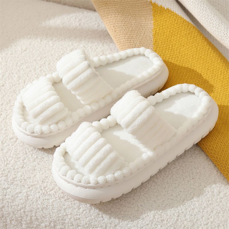 Women's Corduroy House Slippers - Warm & Soft EVA Sole For Indoor Use Non-Slip & Cozy Home Shoes_voghion.com