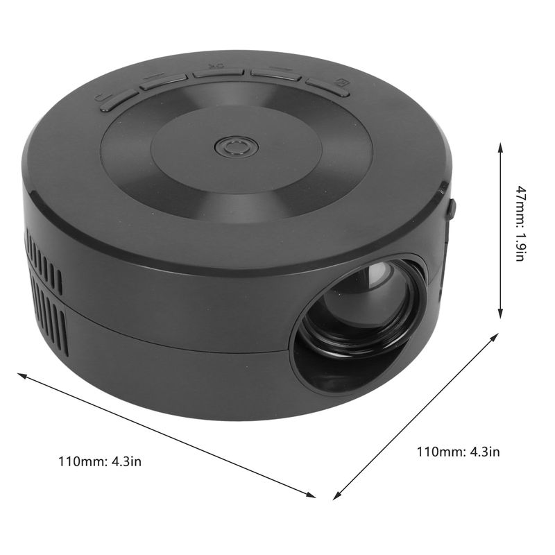 YT200 Same Screen Function Small Home Projector Built In Speaker 1080p Eye Portable Android For Phone Mini Projector_voghion.com