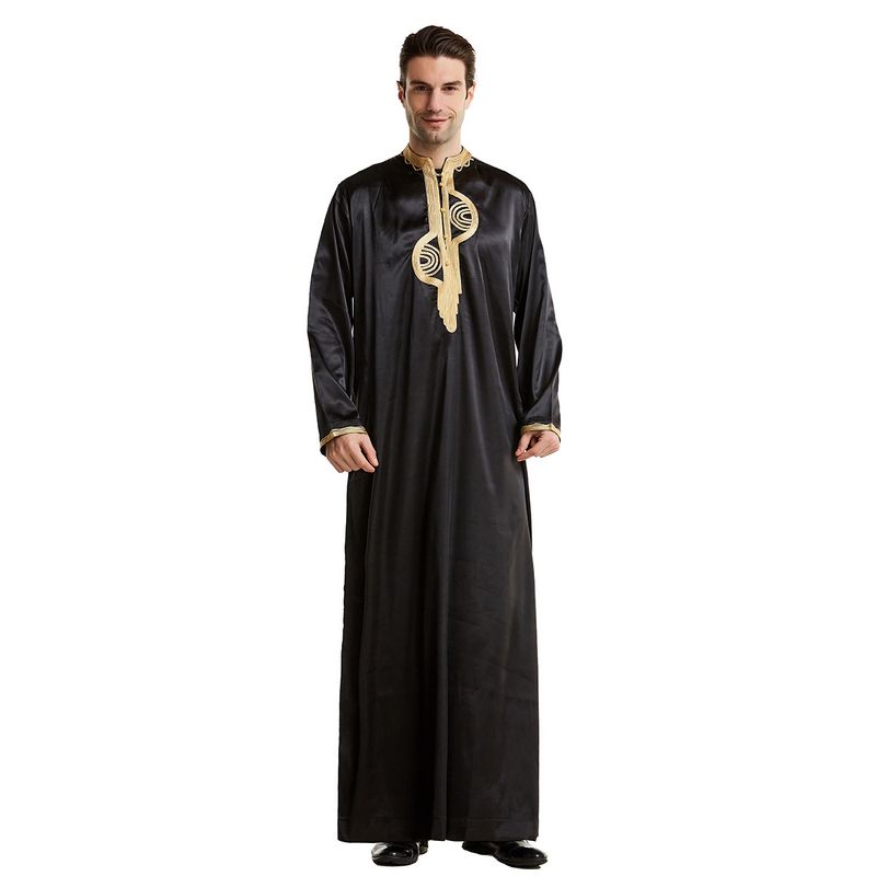 Vêtements pour hommes Prêt à porter Robe brodée à col montant, TH819, vente chaude sur_voghion.com
