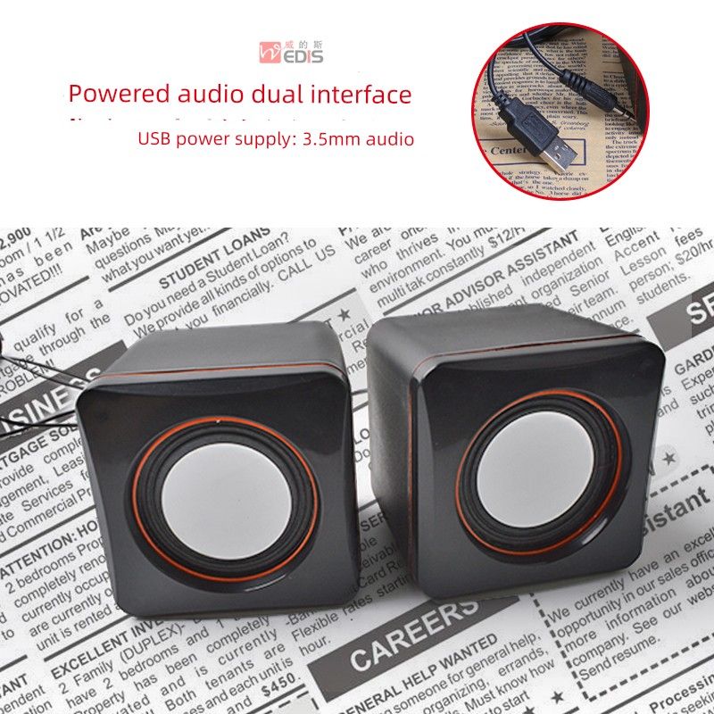 D02a Portable USB Multimedia Desktop Laptop Speaker Mini Mobile Phone Audio_voghion.com
